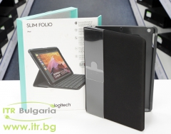 Logitech Slim Folio Case with Wireless Keyboard and Bluetooth Black for iPad 5th Generation Brand New